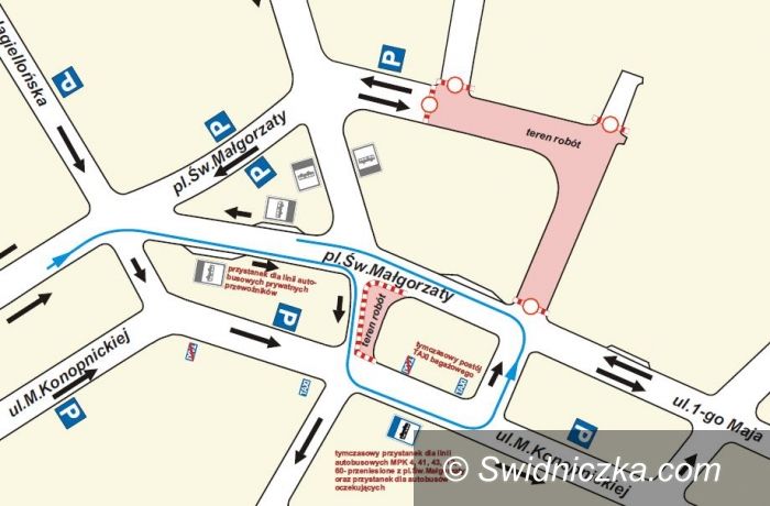 Świdnica: Uważaj gdzie parkujesz – od jutra nowe zmiany na pl. św. Małgorzaty