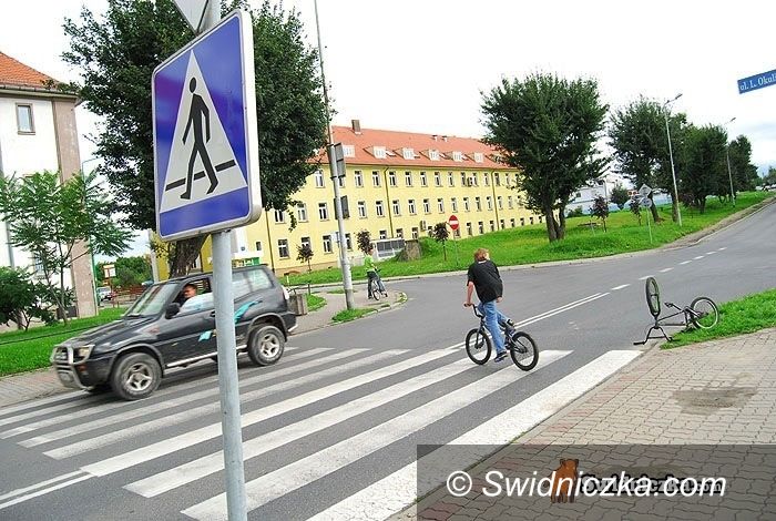 Świdnica: Cyklista zawinił, ale nie został ukarany