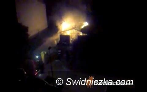 Świdnica: Nocny pożar na Moniuszki