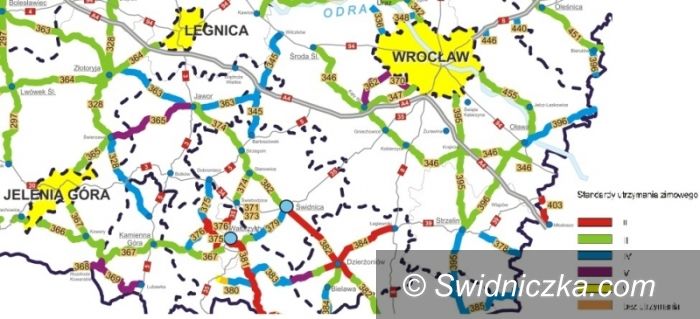 powiat świdnicki: Zobacz plan zimowego utrzymania dróg wojewódzkich