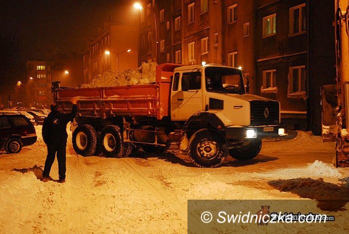 Świdnica/region: Zawieje i zamiecie śnieżne przez całą dobę