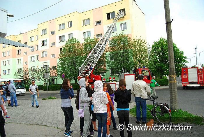 Świdnica: Trzy wozy strażackie do pożaru garnka