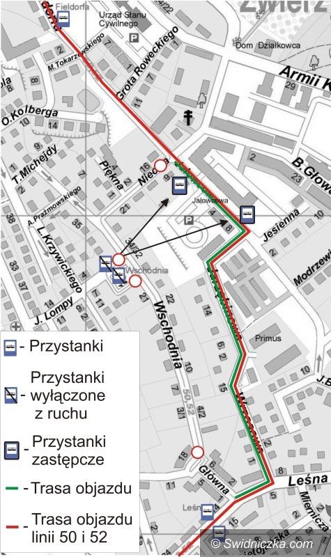Świdnica: Ulica Wschodnia będzie zamknięta