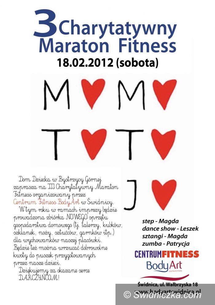 Świdnica: Charytatywny maraton fitness