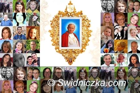 Świdnica: Portret Jana Pawła II w budowie