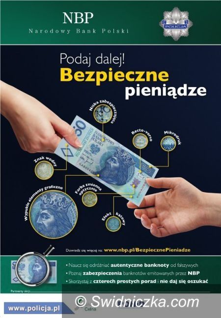 Świdnica: Kampania „Bezpieczne pieniądze. Podaj dalej”