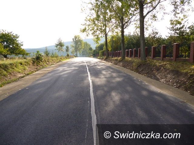 powiat świdnicki: Kolejna droga wyremontowana w tym roku