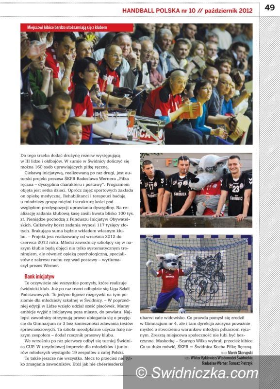 Świdnica / kraj: Świdnicki Klub Piłki Ręcznej w magazynie Handball Polska!