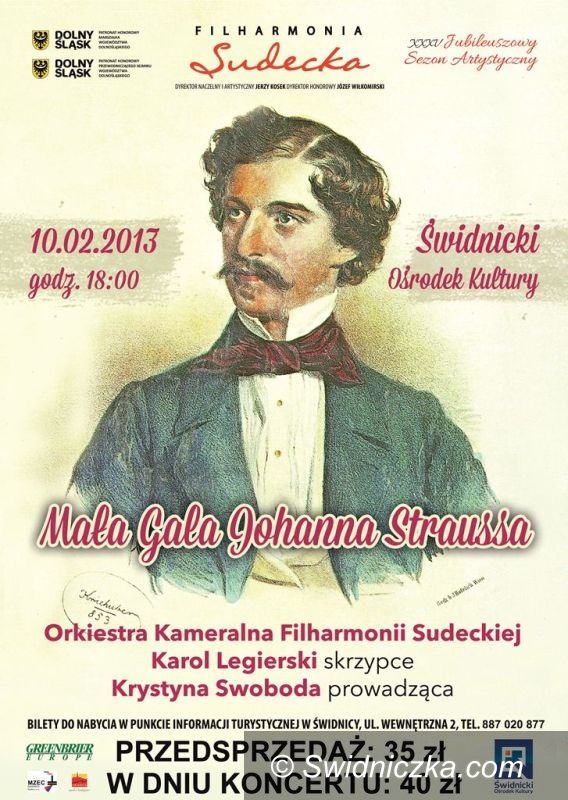 Świdnica: Mała Gala Johanna Straussa na zakończenie karnawału w Świdnicy