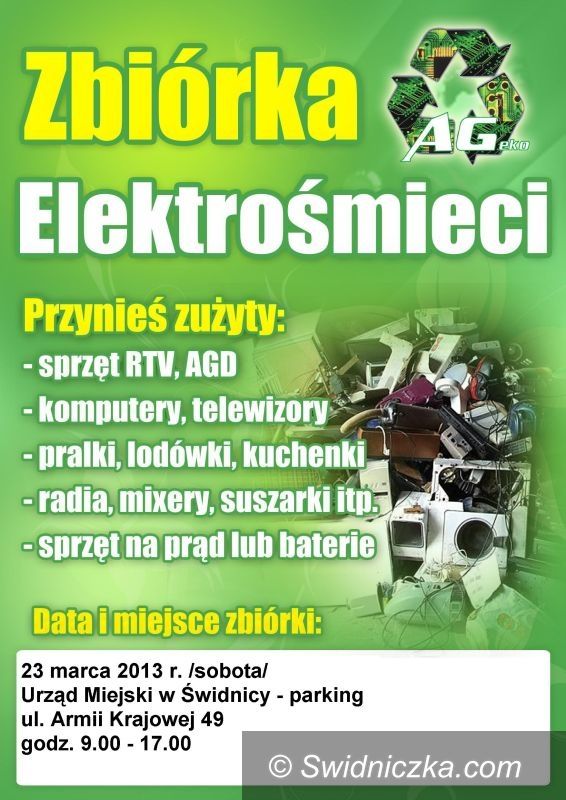Świdnica: Wiosenna zbiórka elektrośmieci w Świdnicy