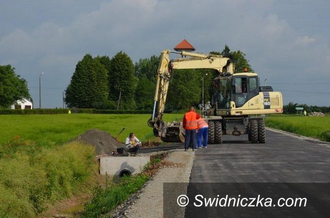 Gmina Strzegom: Remont drogi powiatowej nr 2922D dobiega końca