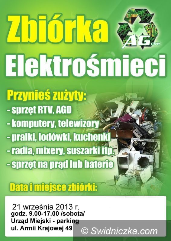Świdnica: Zbiórka elektrośmieci w Świdnicy