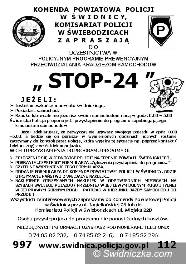 powiat świdnicki: STOP 24