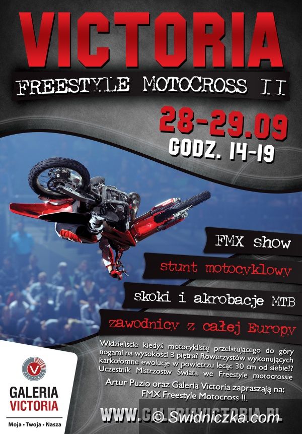 Wałbrzych: II edycja Freestyle Motocross w Galerii Victoria!