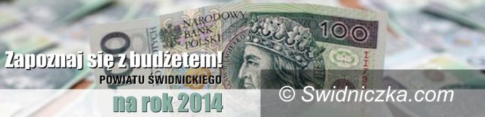 powiat świdnicki: Projekt budżetu powiatu świdnickiego na 2014 rok