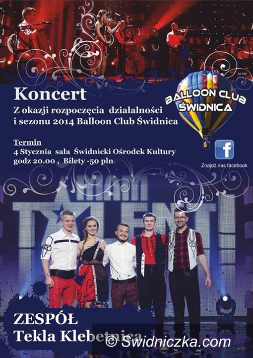 Świdnica: Baloon Club Świdnica zaprasza na koncert Tekli Klebetnicy