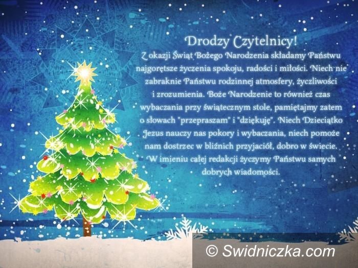 Świdnica: Radosnych Świąt Bożego Narodzenia!