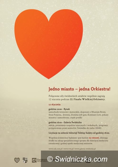Świdnica: Wspólna Orkiestra Świątecznej Pomocy – charytatywna zbiórka rusza w niedzielę