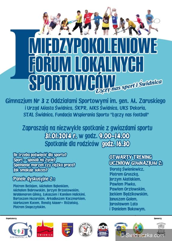 Świdnica: Polscy sportowcy powalczą z młodzieżą na treningach i... panelach dyskusyjnych