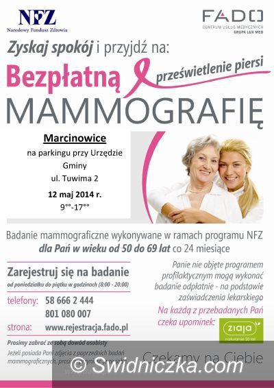 Marcinowice: Bezpłatna mammografia