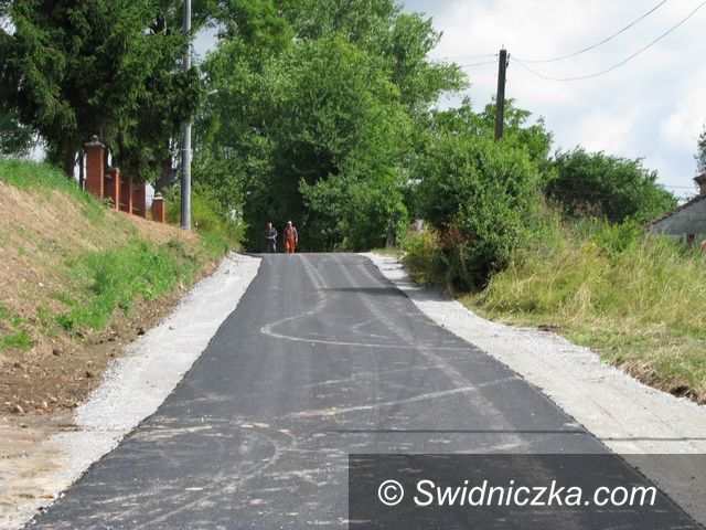 Gmina Marcinowice: Prace drogowe w gminie Marcinowice zakończone