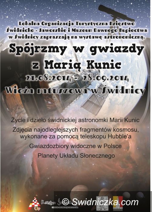 Świdnica: Wystawa " Spójrzmy w gwiazdy z Marią Kunic"