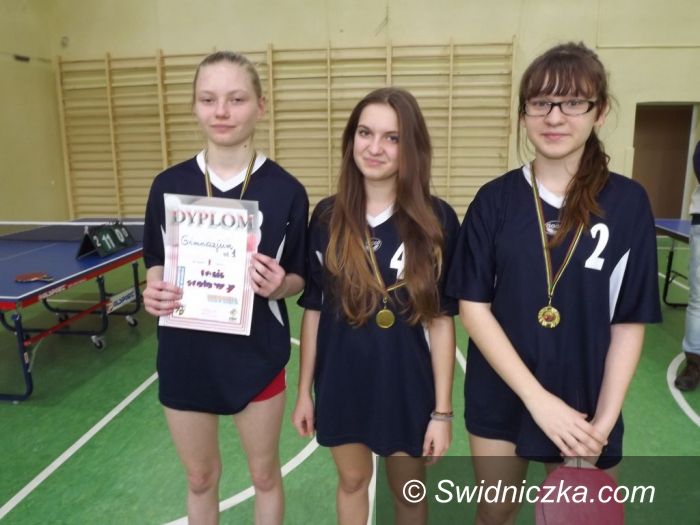 Świdnica: Ping–pongowa rywalizacja dziewcząt w Gimnazjum nr 2