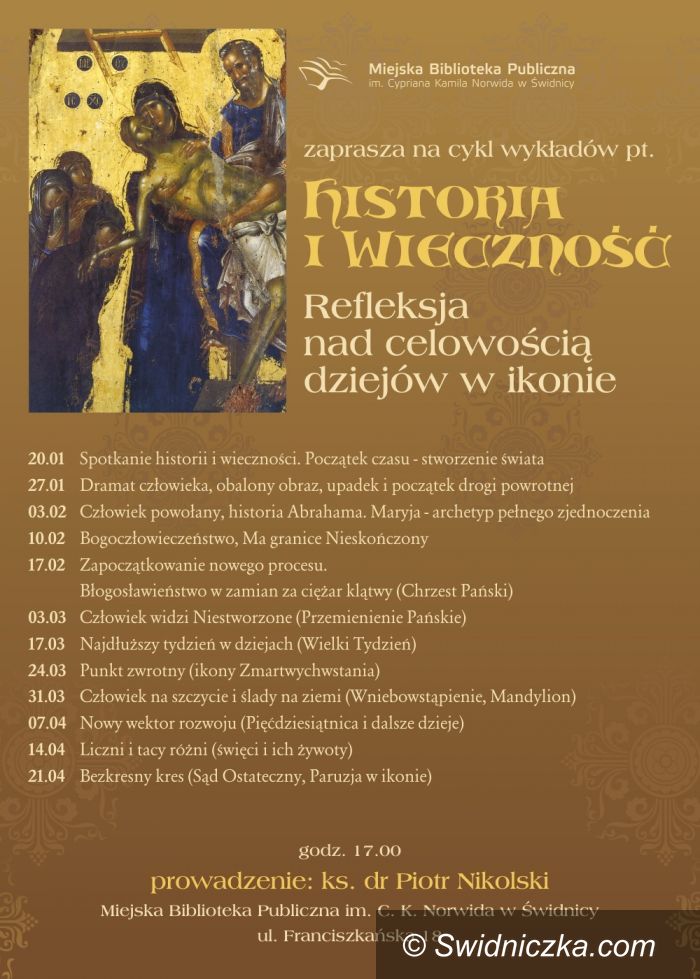 Świdnica: "Historia i wieczność. Refleksja nad celowością dziejów w ikonie"