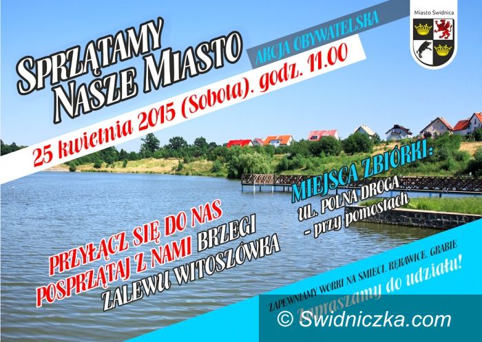 Świdnica: Sprzątamy teren wokół zalewu Witoszówka