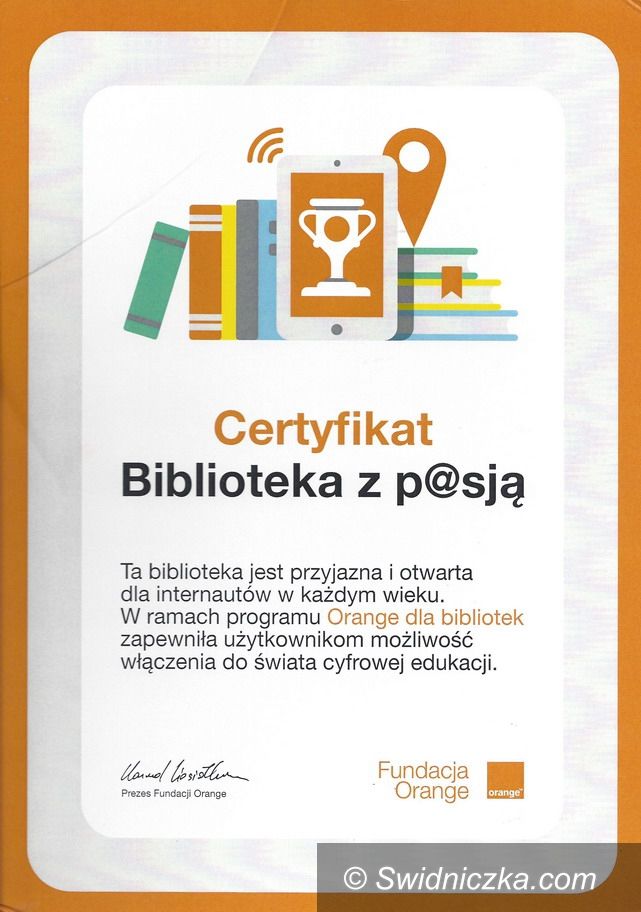 Żarów: Biblioteka z certyfikatem