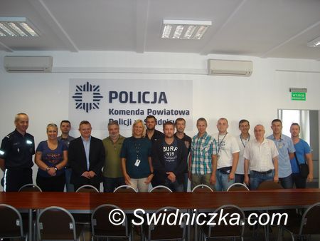 Świdnica: Delegacja z Niemiec w KPP Świdnica