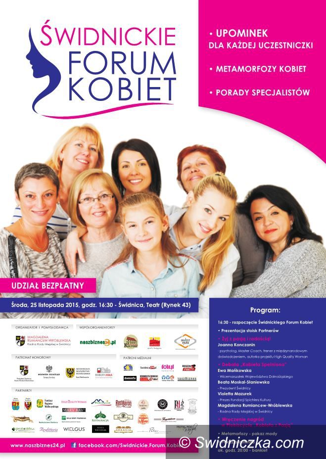 Świdnica: Świdnickie Forum Kobiet – to już dziś