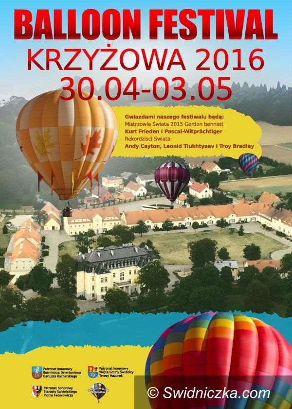 Świdnica: II Balloon Festiwal Krzyżowa 2016