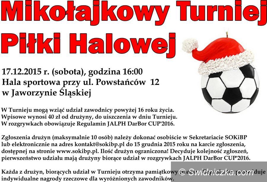 Jaworzyna Śląska: Mikołajkowy Turniej Piłki Halowej