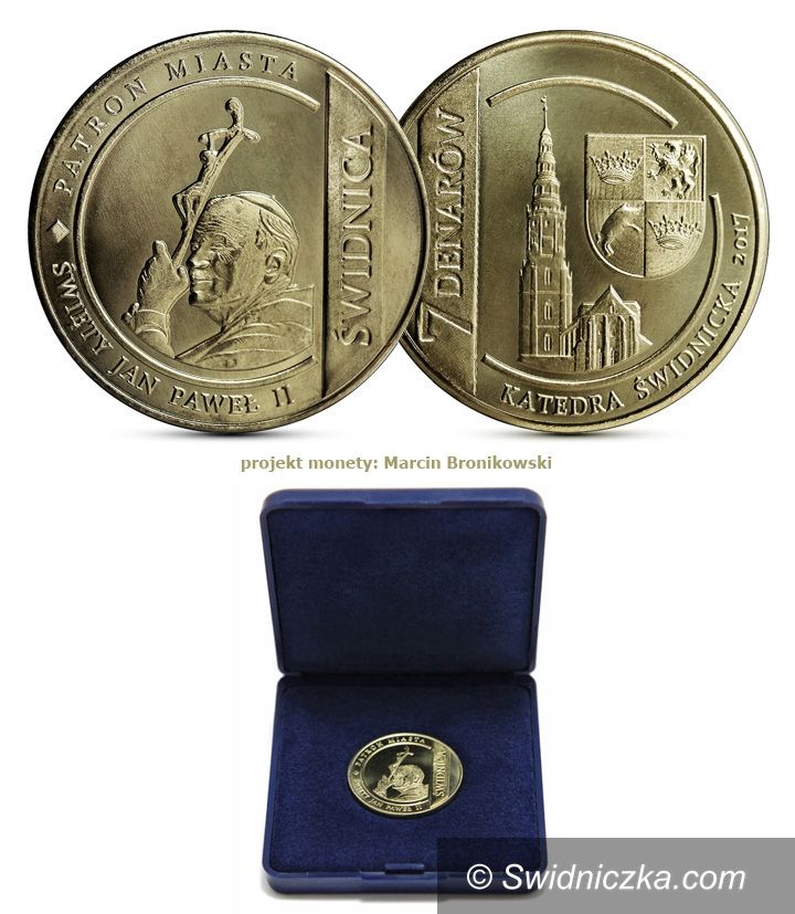 Świdnica: Okolicznościowa moneta z wizerunkiem Świętego Jana Pawła II