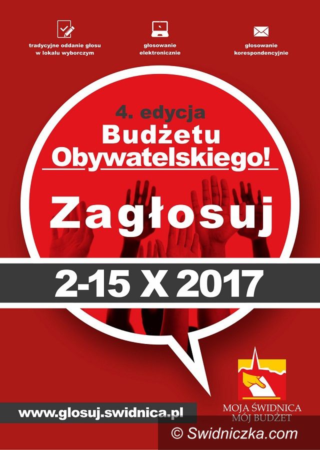 Świdnica: Świdnicki Budżet Obywatelski 2017 – zagłosuj