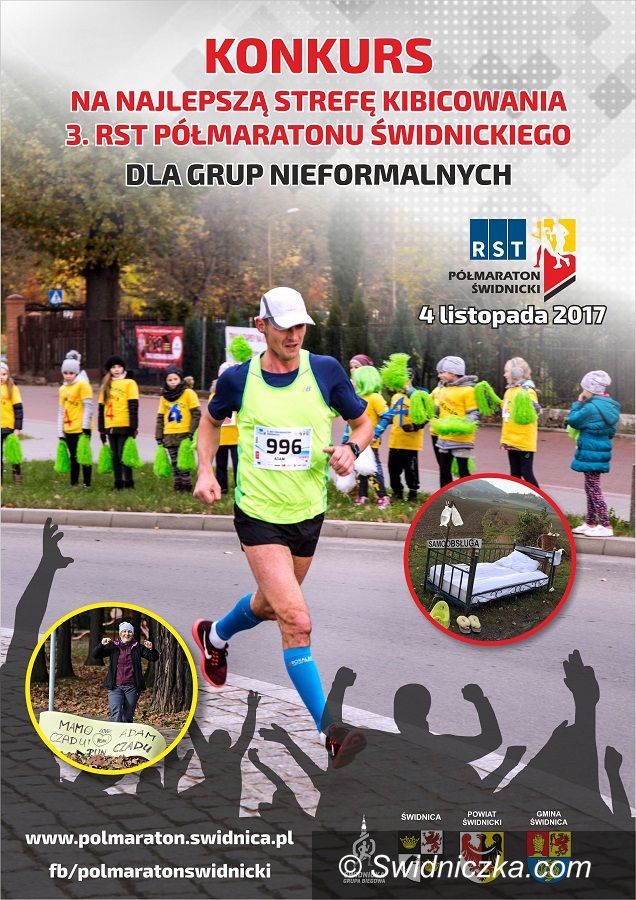 Świdnica: Zgarnij nagrody za kibicowanie podczas 3.RST Półmaratonu Świdnickiego