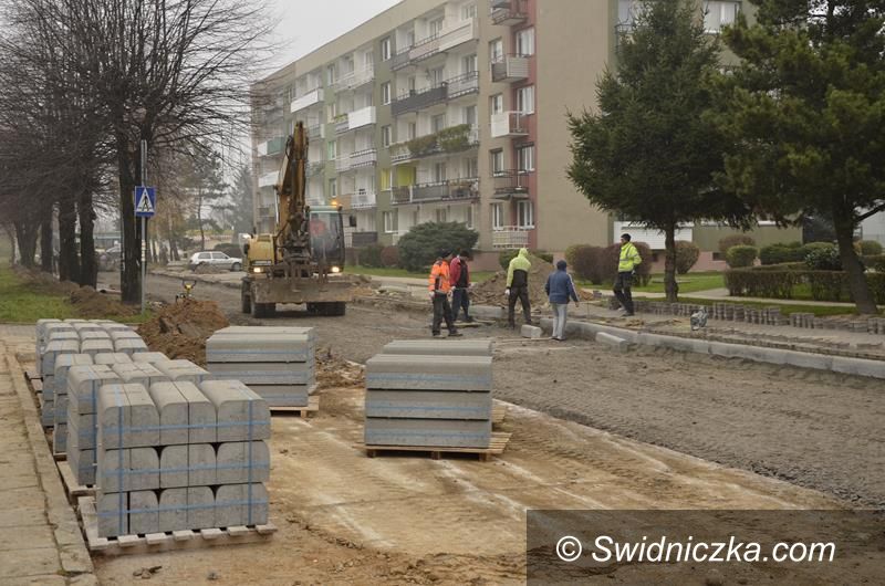 Żarów: Trwa remont ulicy Łokietka w Żarowie