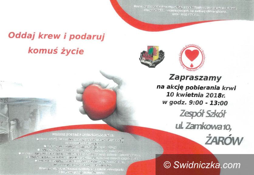 Żarów: Pierwsza wiosenna zbiórka krwi w gminie Żarów