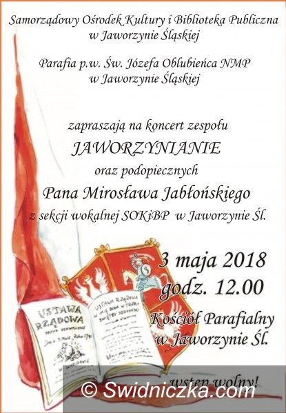 Jaworzyna Śląska: Koncert z okazji Święta Konstytucji 3 Maja