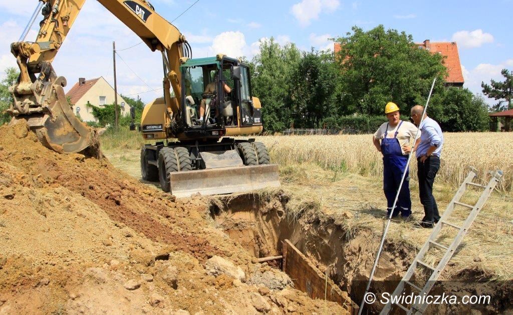 Gmina Dobromierz: Budowa kanalizacji w toku