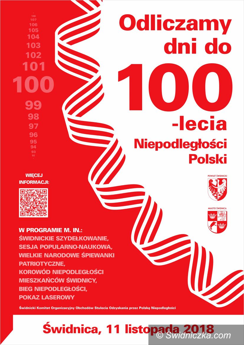 Świdnica: Zaczynamy odliczanie – „100 dni na 100 lecie niepodległości"