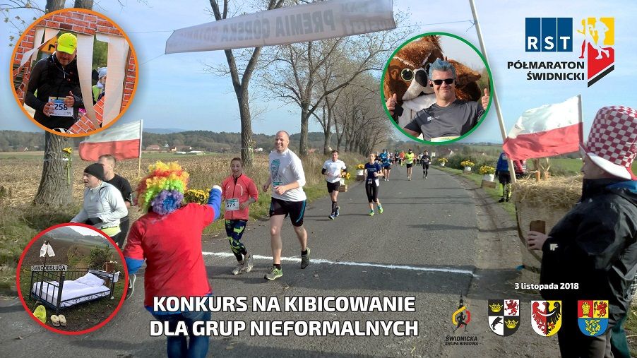 Świdnica: Zgarnij nagrody za kibicowanie podczas 4.RST Półmaratonu Świdnickiego