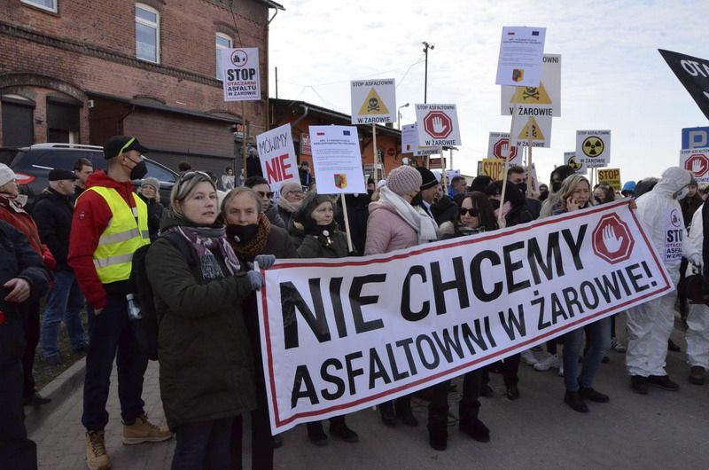 Żarów: Marsz protestacyjny "NIE dla asfaltowni w Żarowie"