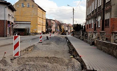 Żarów: Ulica Mickiewicza w remoncie