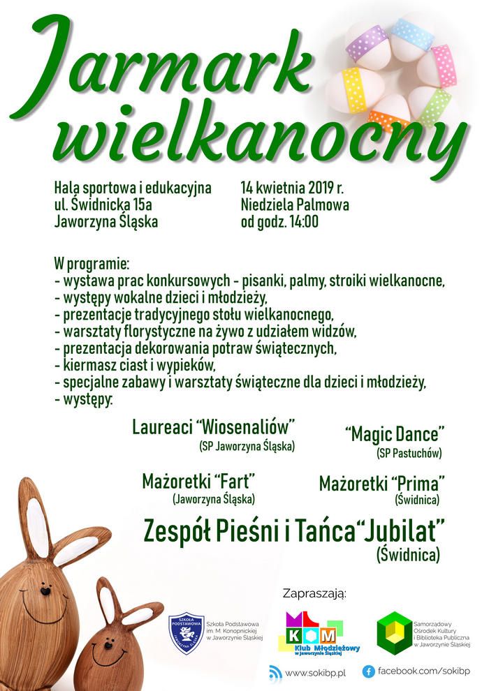 Jaworzyna Śląska: Zapraszamy na Jarmark Wielkanocny do Jaworzyny Śląskiej
