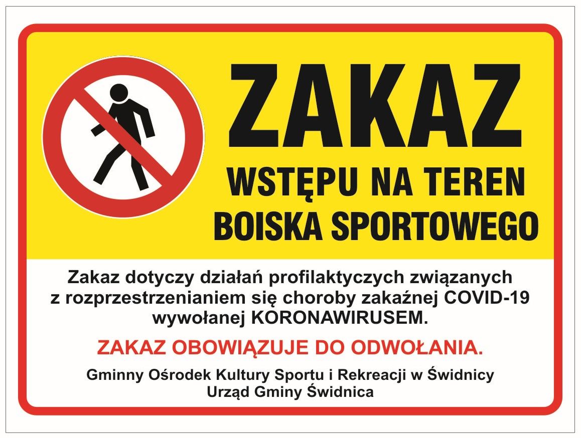 Gmina Świdnica: Obowiązuje zakaz