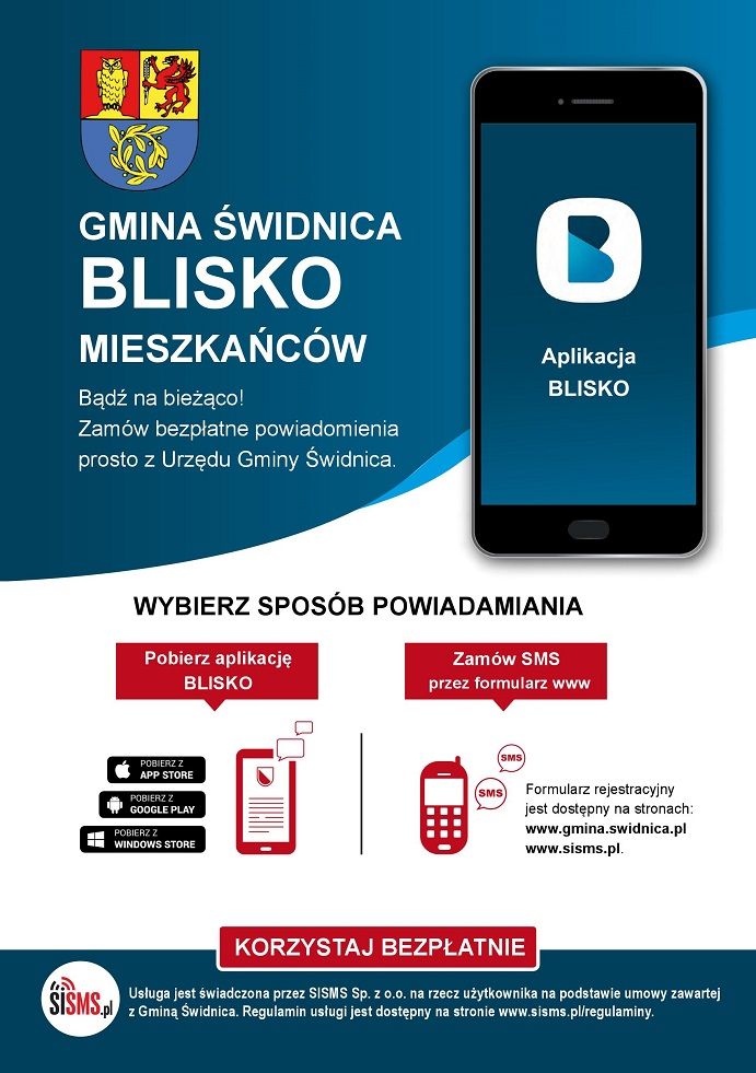 Gmina Świdnica: Informacje na komórkę