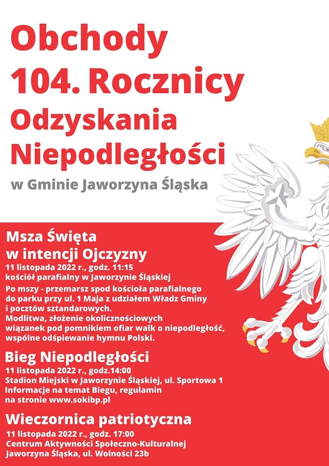 Jaworzyna Śląska: Jaworzyna uczci Niepodległość