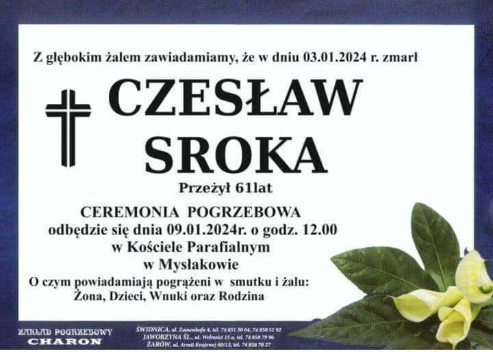 Mysłaków: Odszedł Czesław Sroka